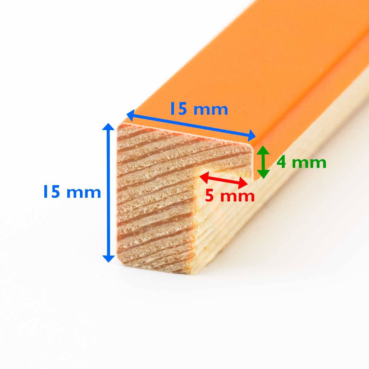 PHOTO ART PREMIUM Tonic Cadre bois 30x40 Orange lot de 4
