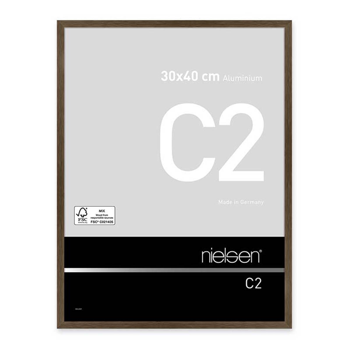 NIELSEN Cadre Photo Aluminium C2 20X30 - Ambre Mat
