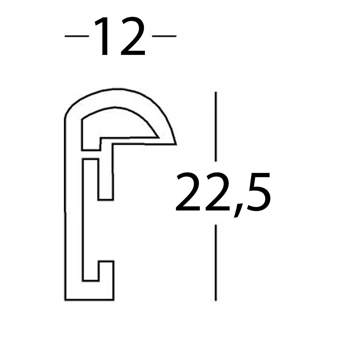 WALTHER Cadre plastique Galeria 40x60cm gold - Lot de 4