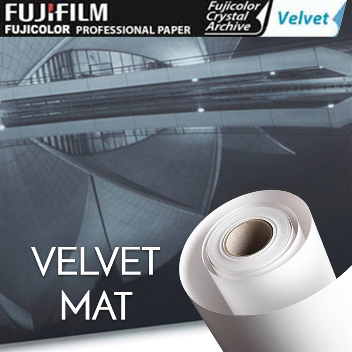 FUJIFILM Crystal Archive Velvet 15.2 cm X167.6 m Mat - carton 2 rlx