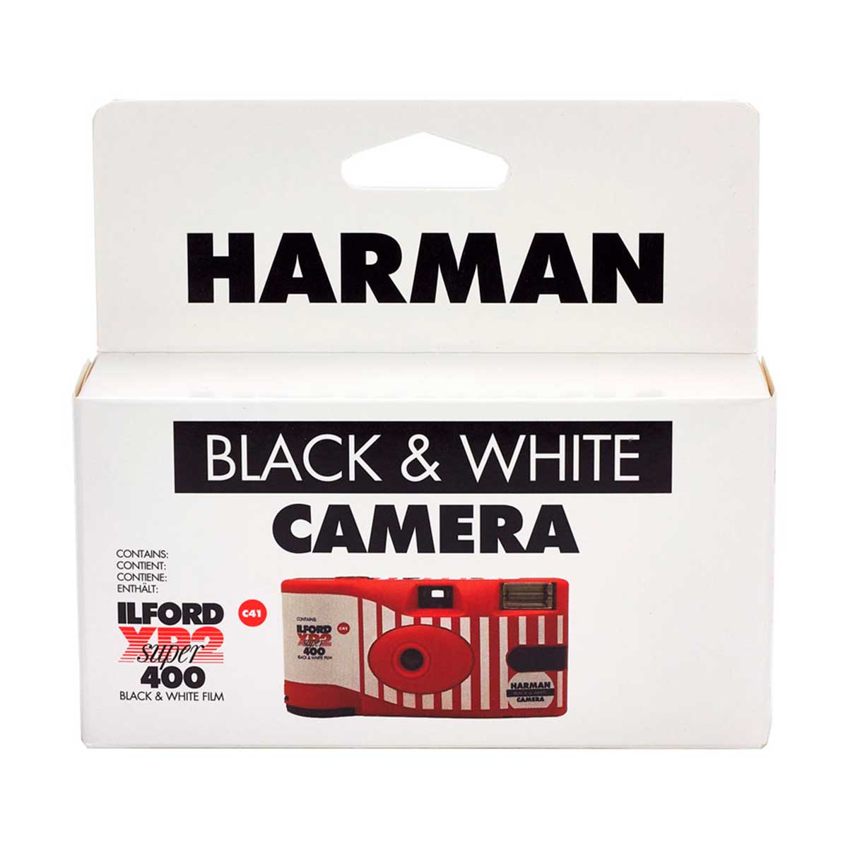 HARMAN Appareil Photo Jetable Flash XP2 Noir et Blanc 400 ASA 27P