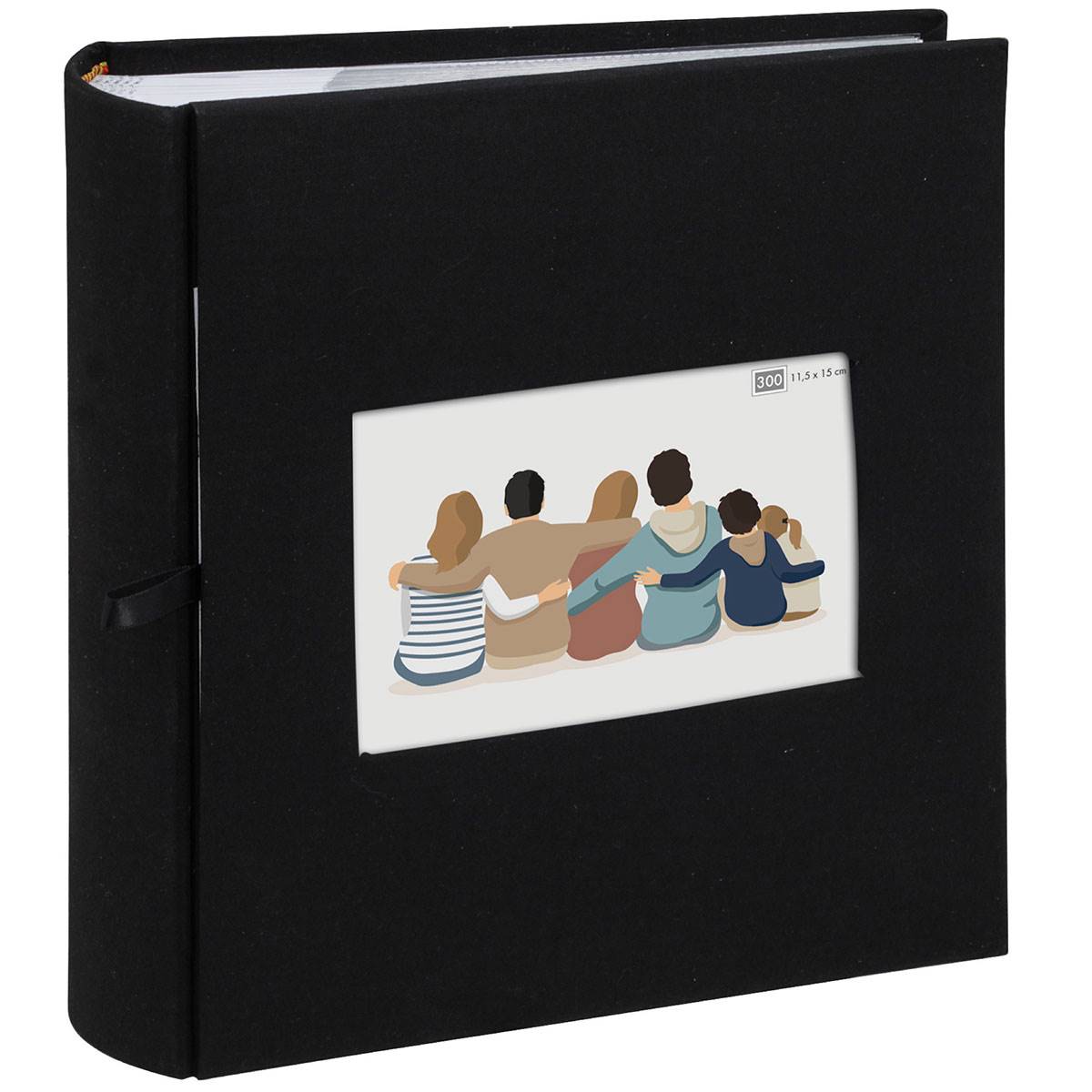 ERICA Album pochettes Square - 23.5x25cm - 300 vues - Noir - Lot de 2
