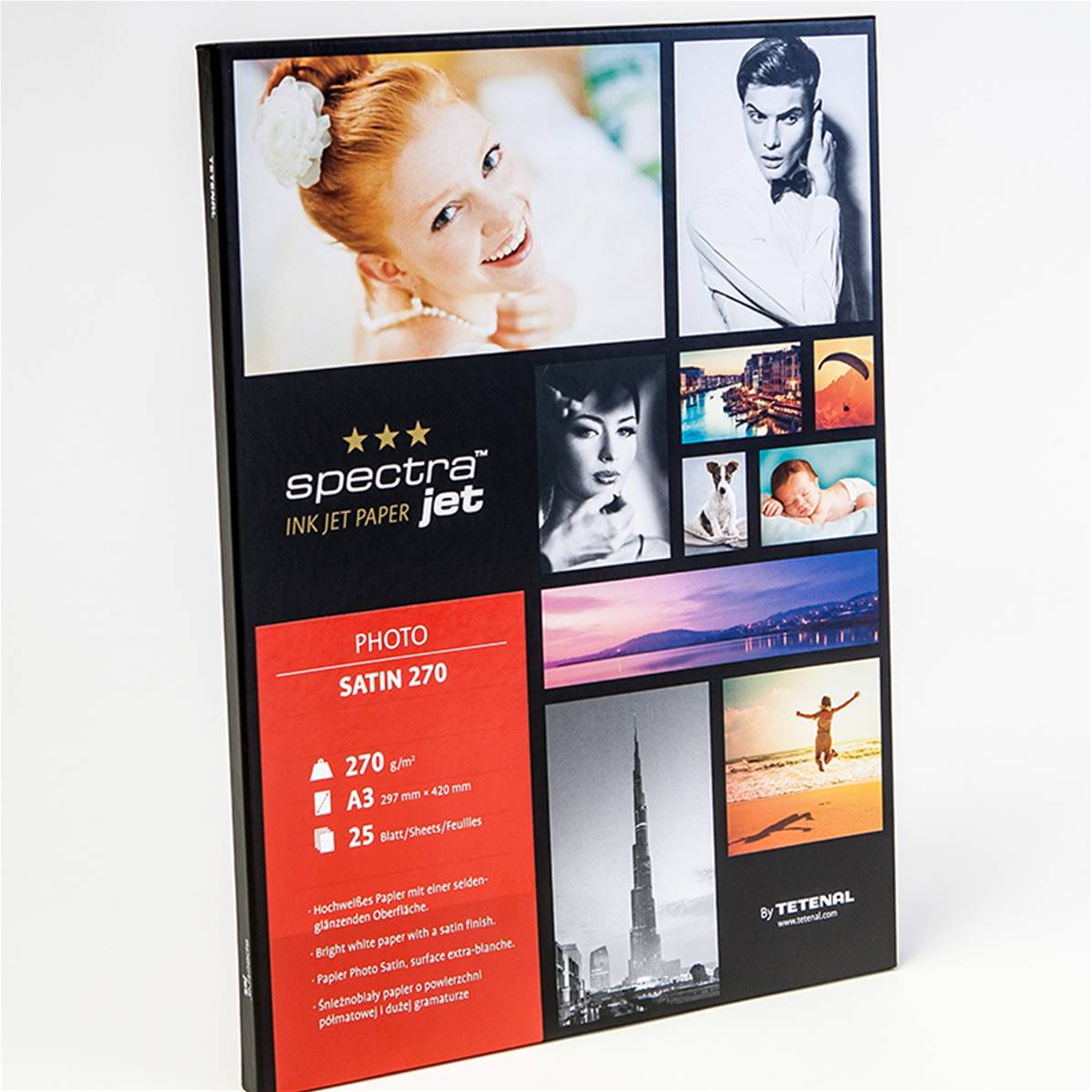 SPECTRAJET Papier Photo Satin 270g A3 25 feuilles