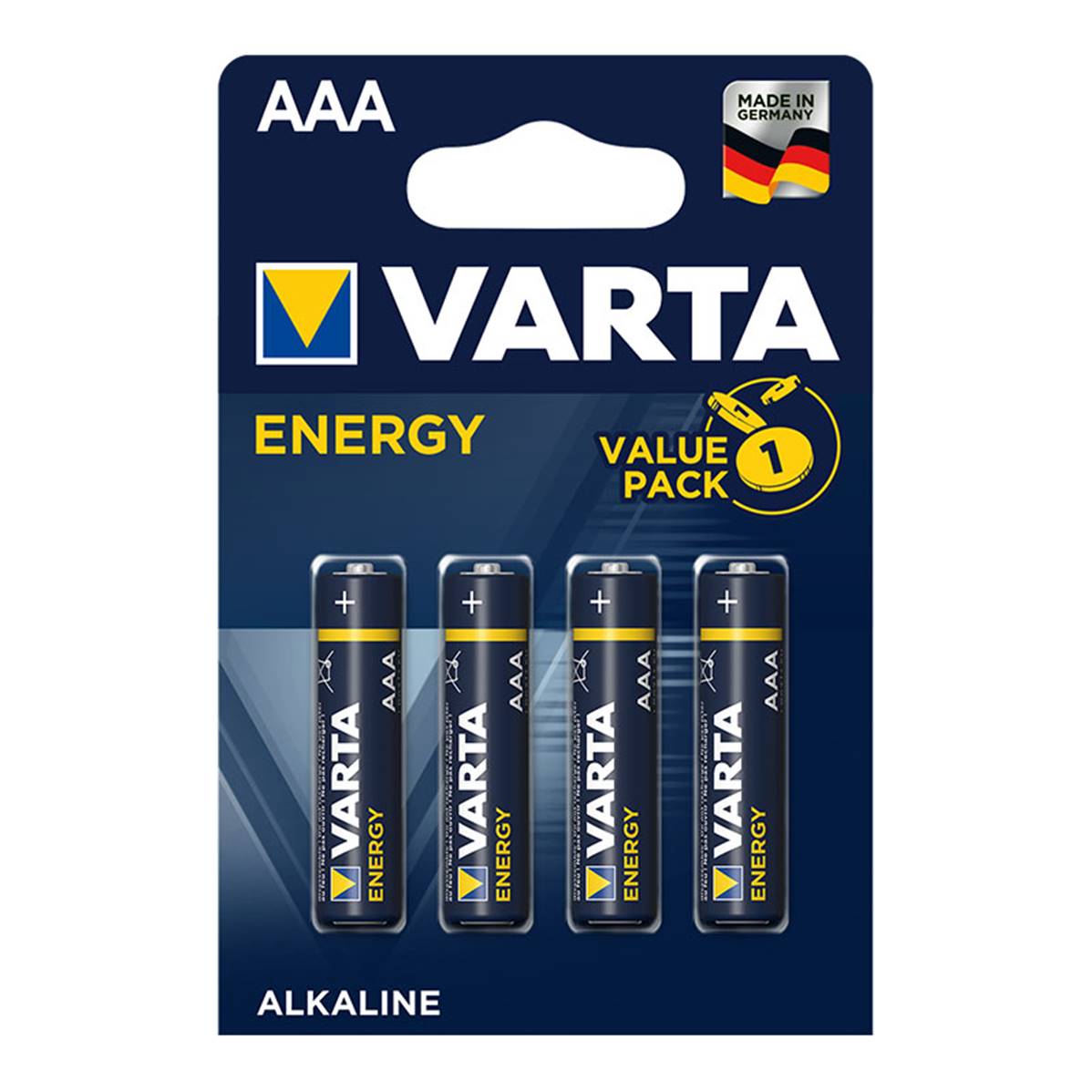 VARTA Piles Energy Alcaline AAA/LR03 x 4  - Lot de 10