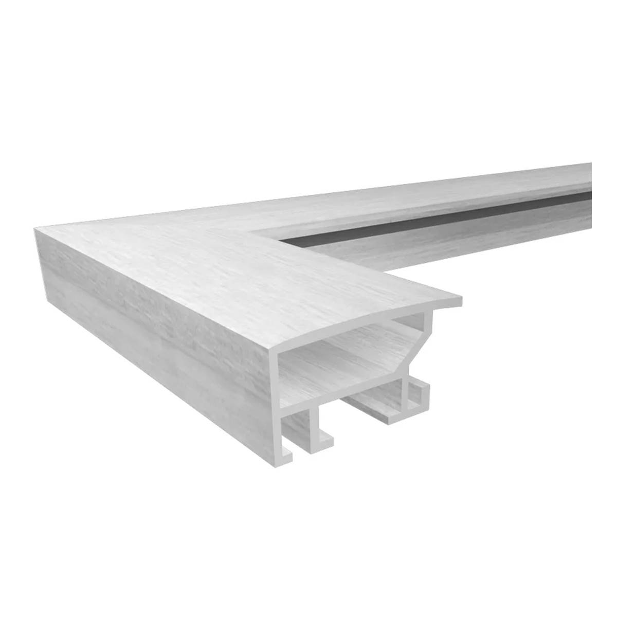WALTHER Cadre alu brossé Aluline 30x45cm - Couleur Acier - Lot de 4