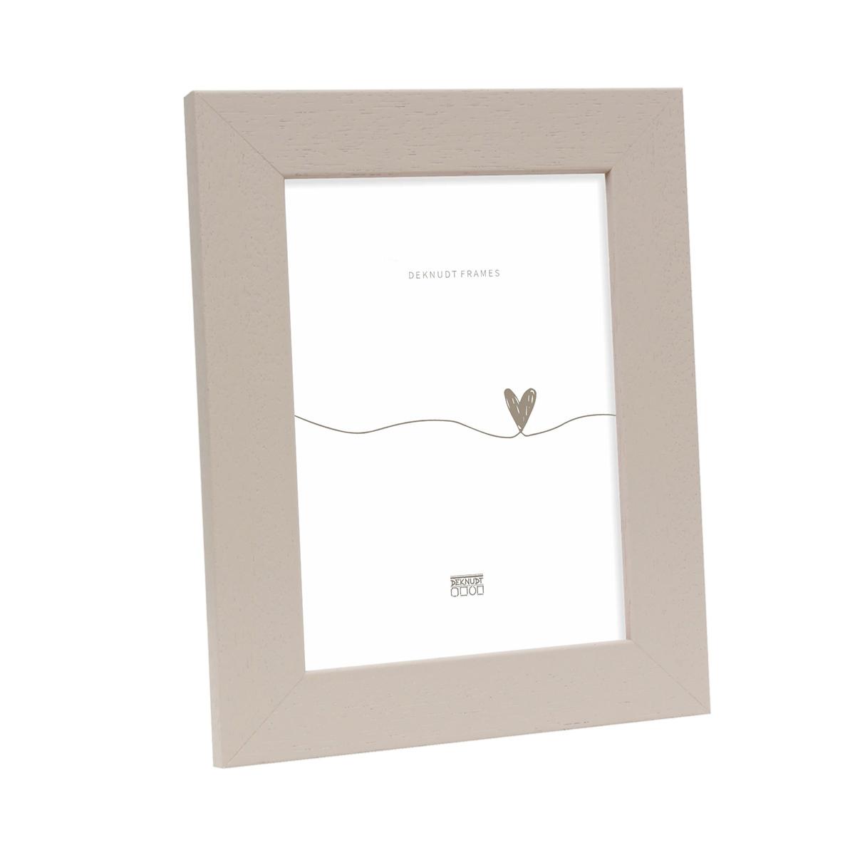 DEKNUDT Cadre bois taupe 15x20cm - Lot de 4