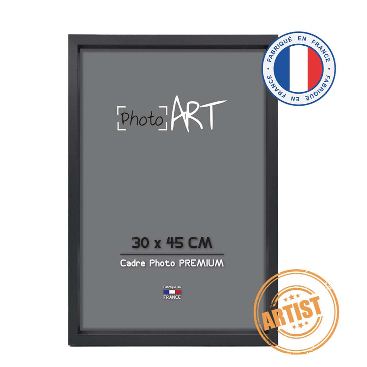PREMIUM Artist Cadre bois 30x45 Noir lot de 4