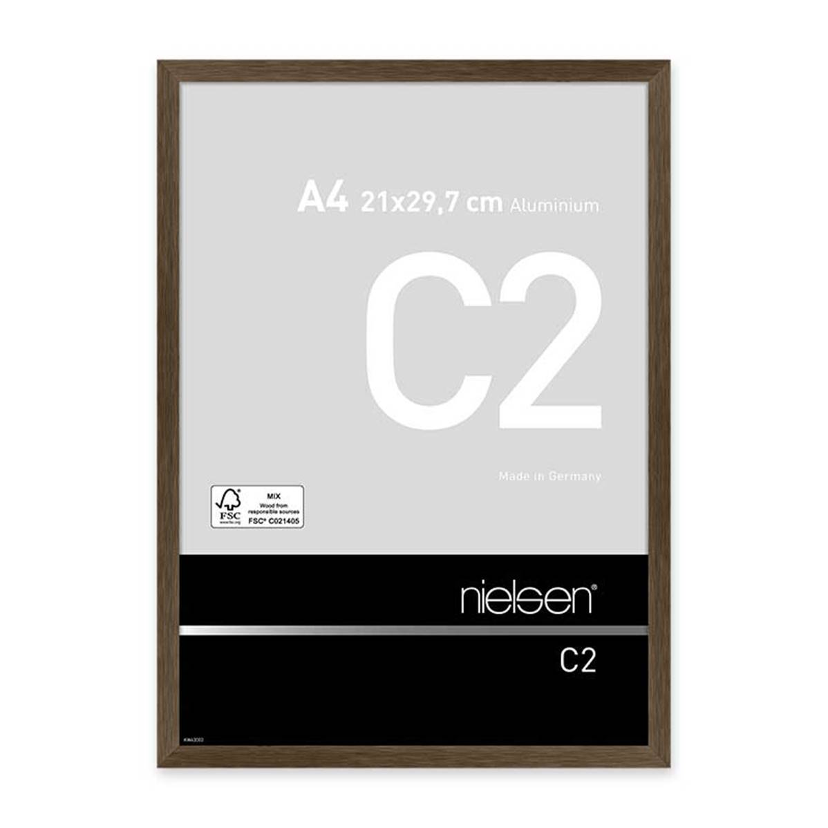 NIELSEN Cadre Photo Aluminium C2 21X29.7 - Ambre Mat Brossé