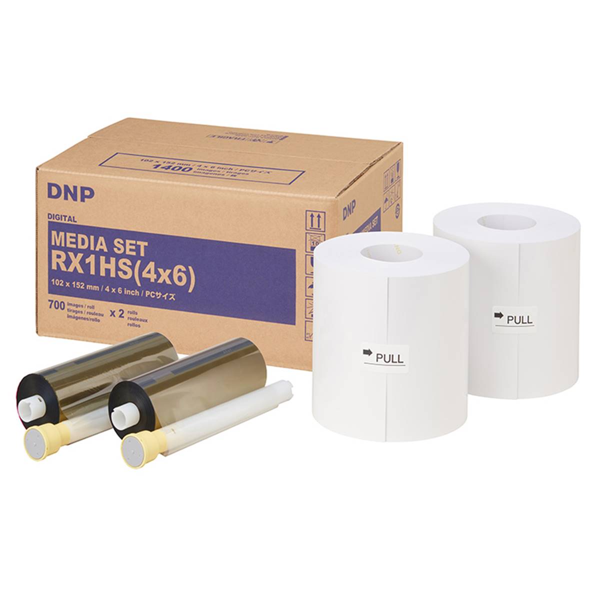 DNP Papier Perforé pour DSRX1 HS 10x15cm (4x6") 2x700 impressions
