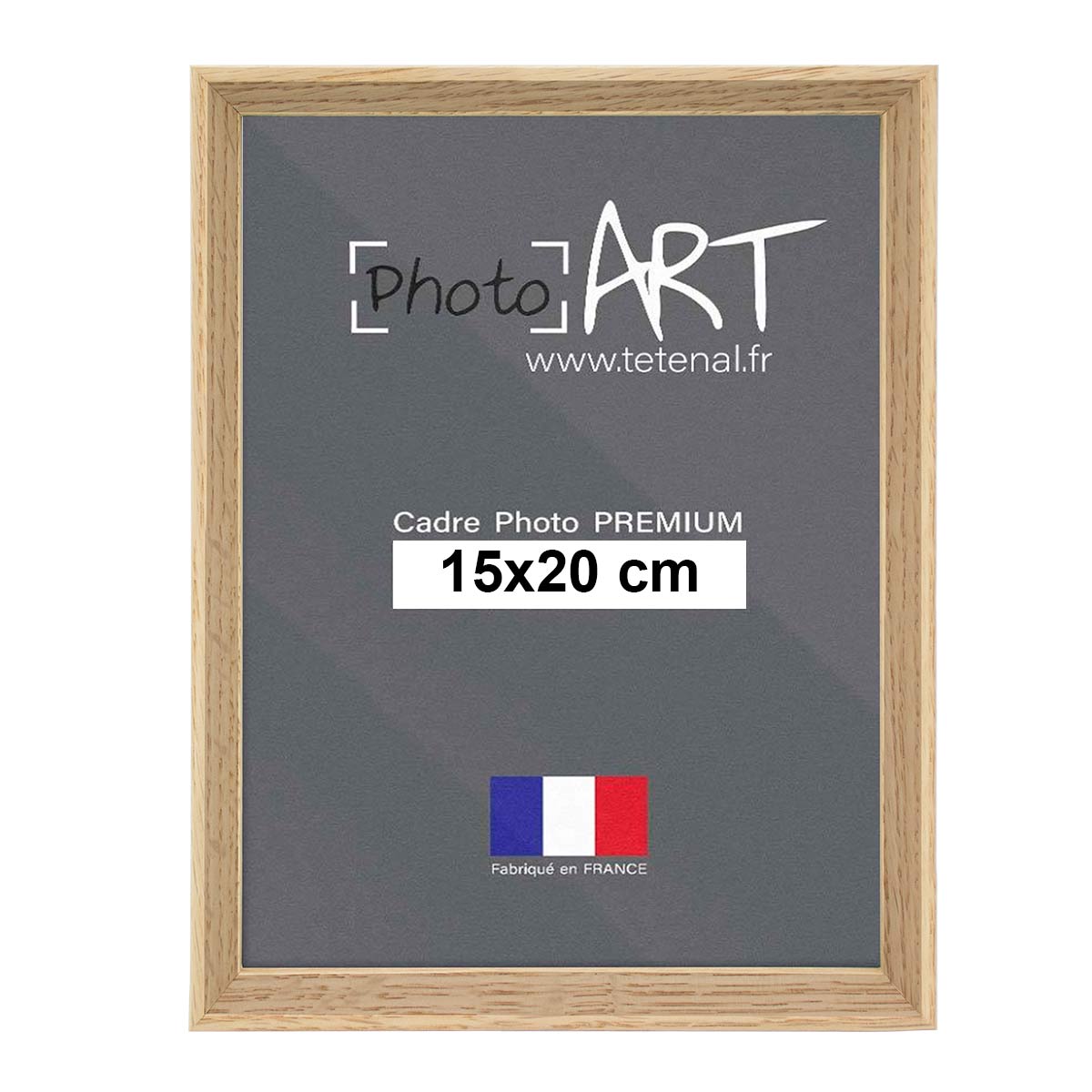 PREMIUM Cadre bois Nature 15x20 - Chêne - Lot de 4