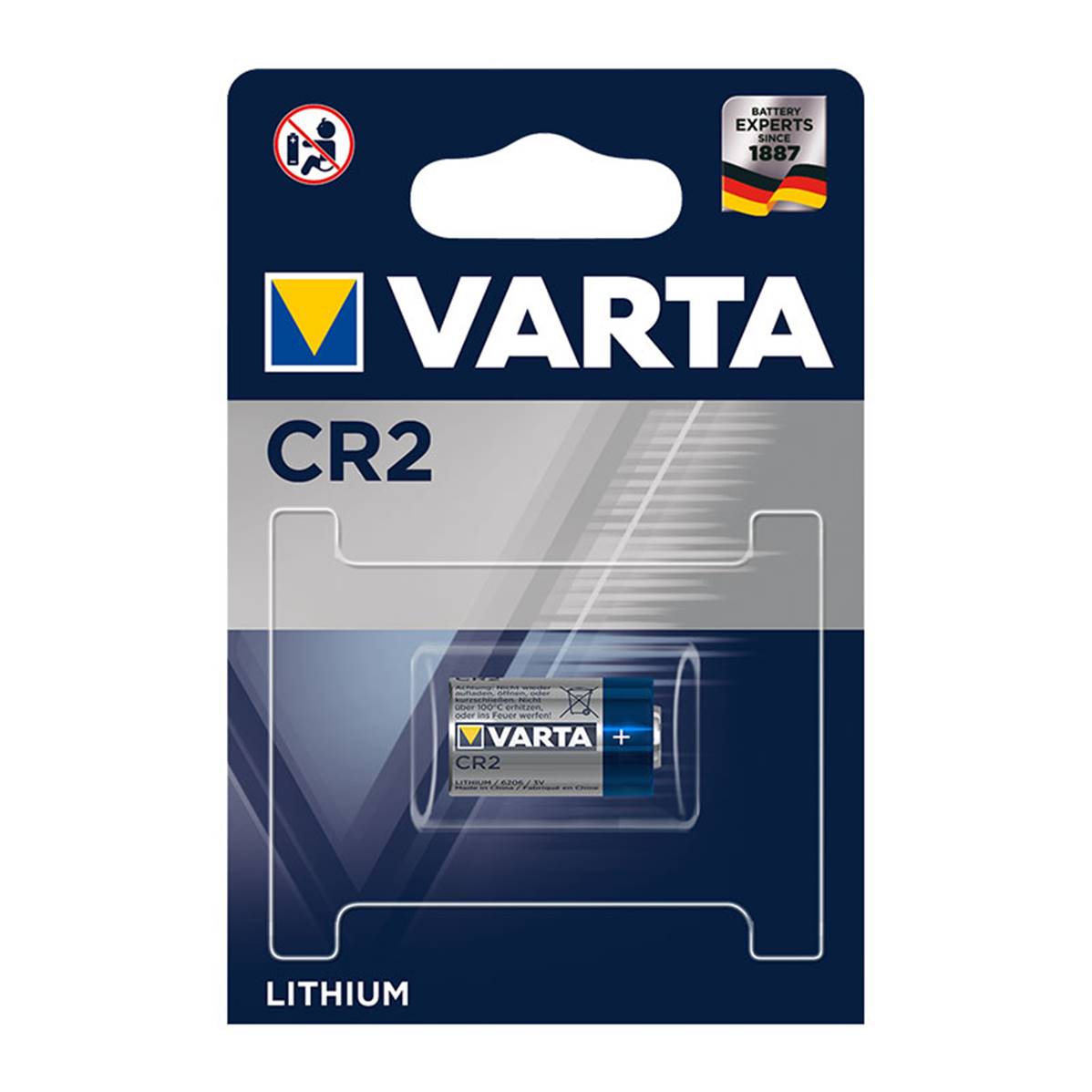 VARTA Piles CR2 lithium 3V 880 mAh x1 - vendu par 10