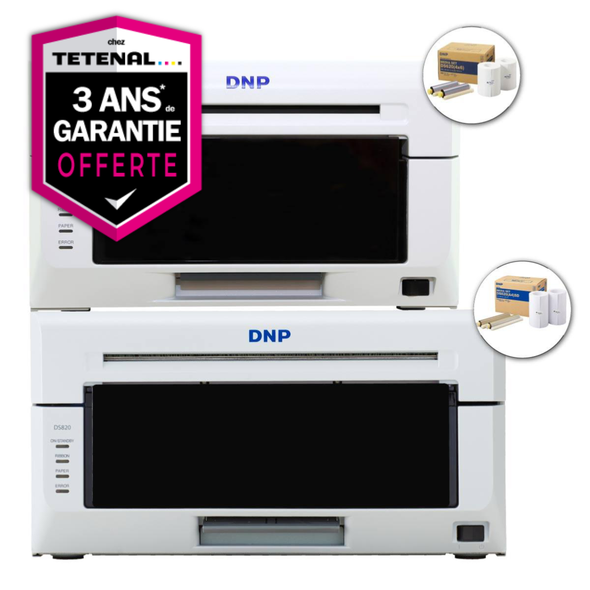 Pack Imprimantes DS620 & DS820 + 2 papiers