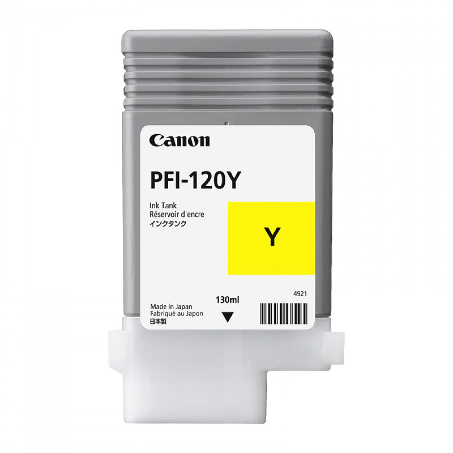 Cartouche d'encre traceur PFI-120Y JAUNE pour imagePROGRAF TM-250/TM-255/TM-300/ TM-305/TM-350 et TM-355 (130ml)