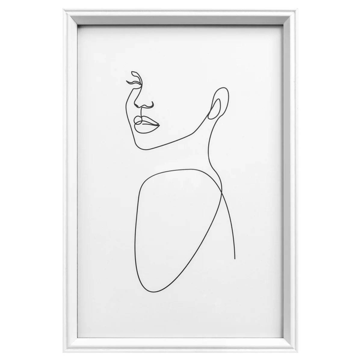 WALTHER Cadre MDF Silhouette 20x30cm blanc - Lot de 4