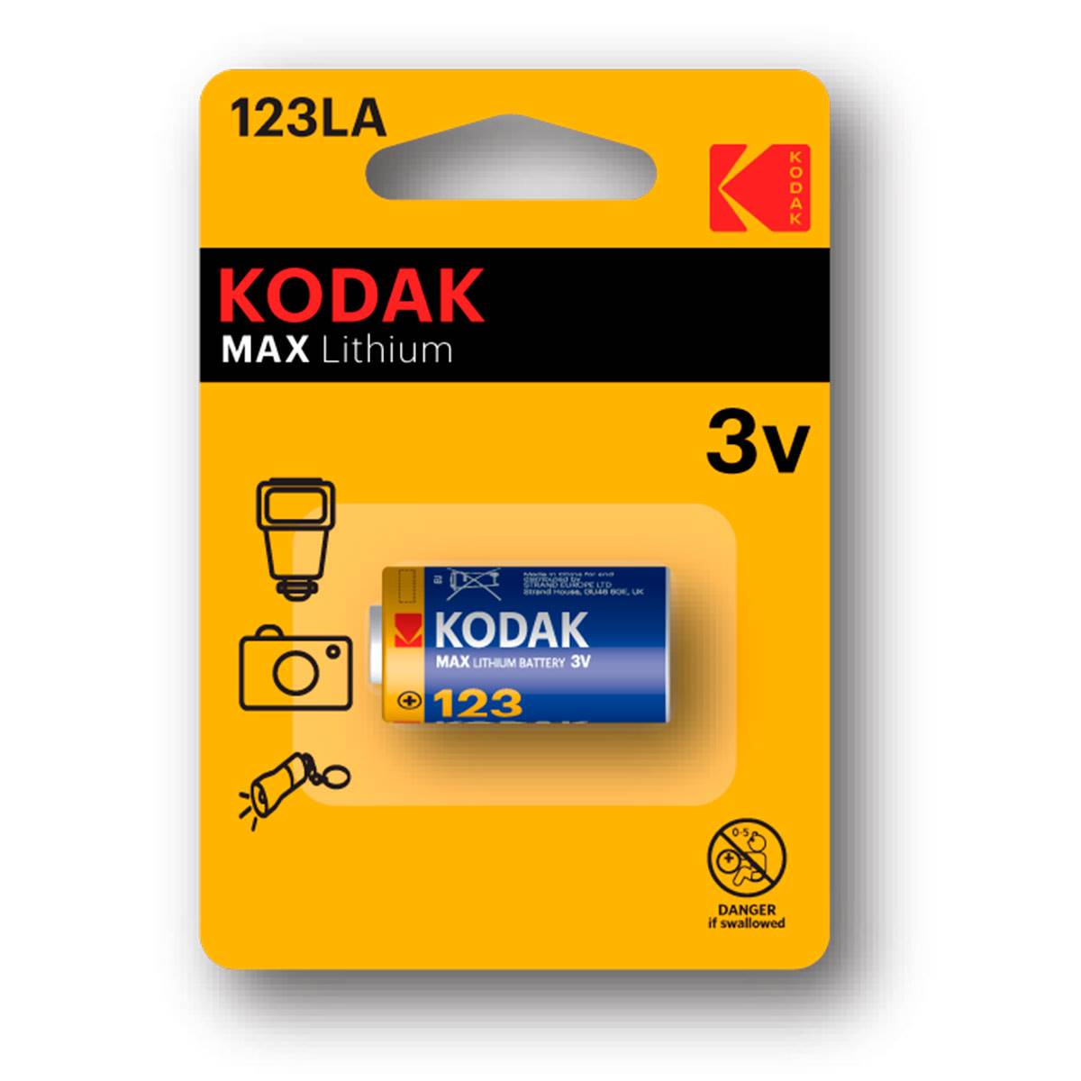 KODAK Piles Ultra Lithium 123LA 3V Vendu par 12