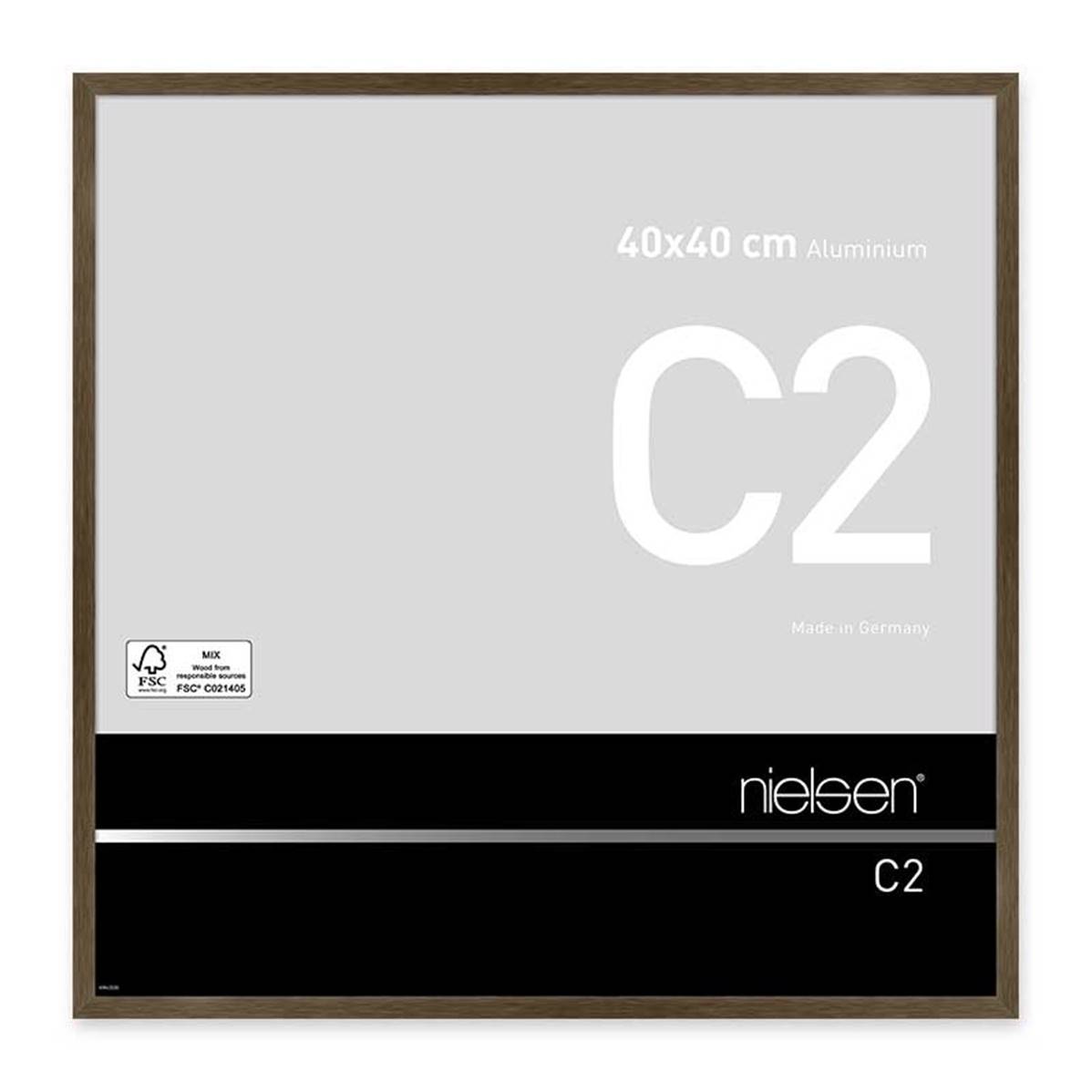 NIELSEN Cadre Photo Aluminium C2 40X40 - Ambre mat brossé