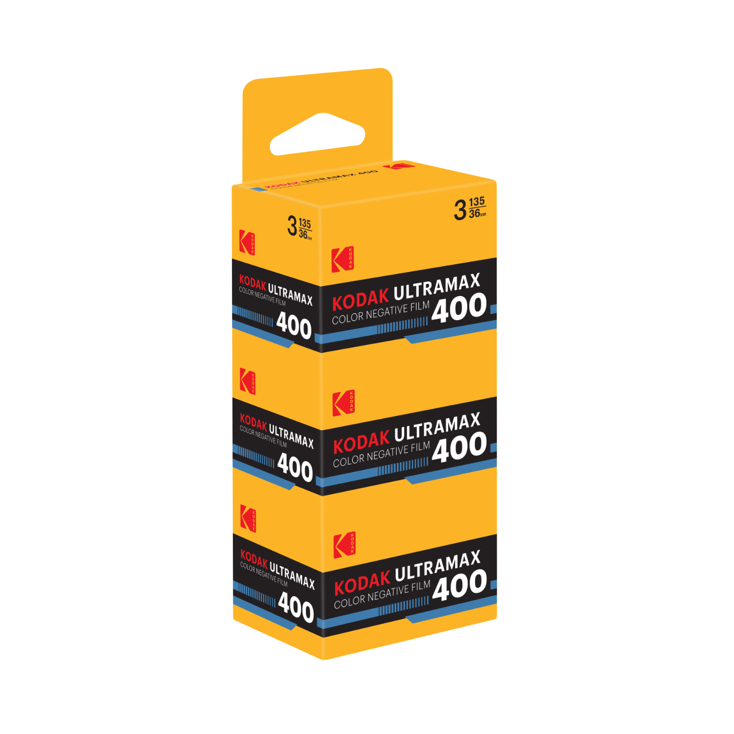 Film négatif couleur UltraMax 400 135-36 poses - Tripack - Vendu par 20