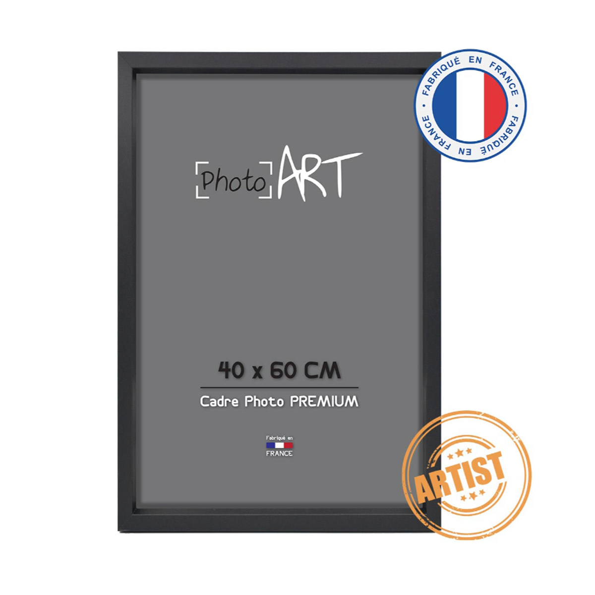 PREMIUM Artist Cadre bois 40x60 Noir lot de 4
