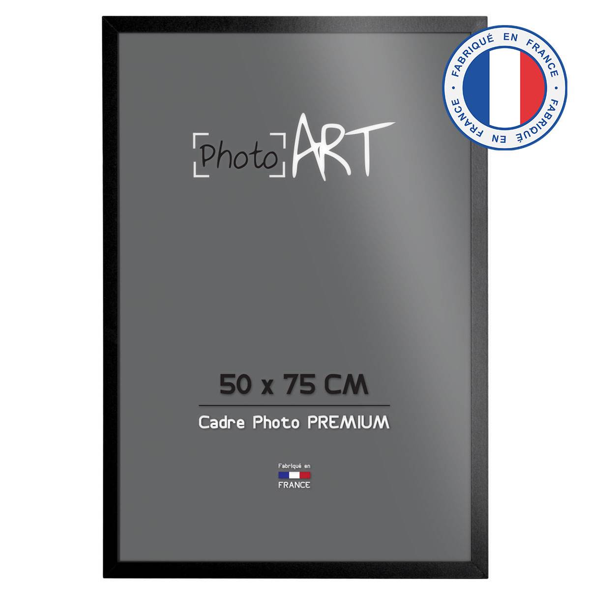 PHOTO ART PREMIUM Cadre bois 50x75 Noir lot de 4