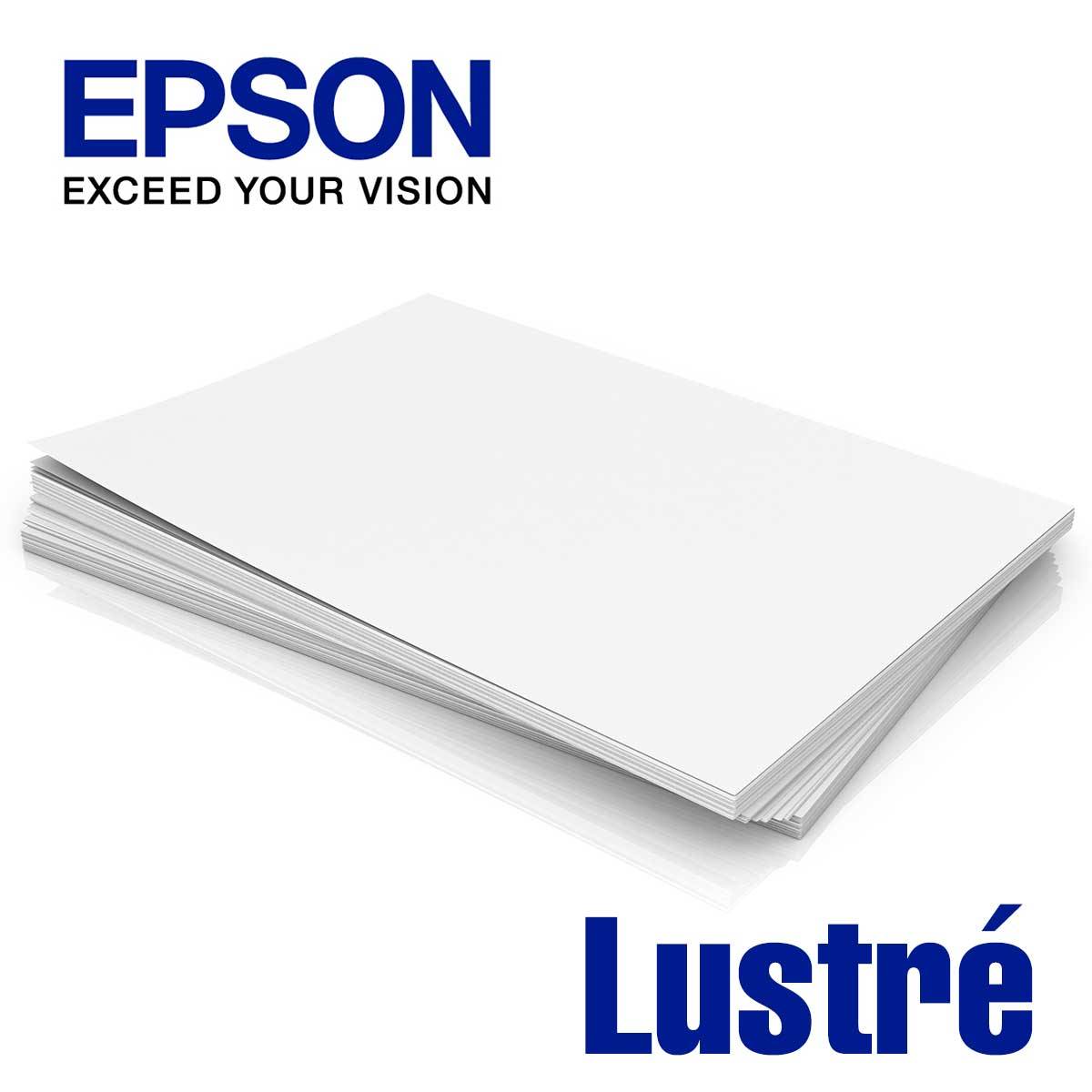 EPSON Papier Lustré 250g 10x15cm pour D500 400 feuilles