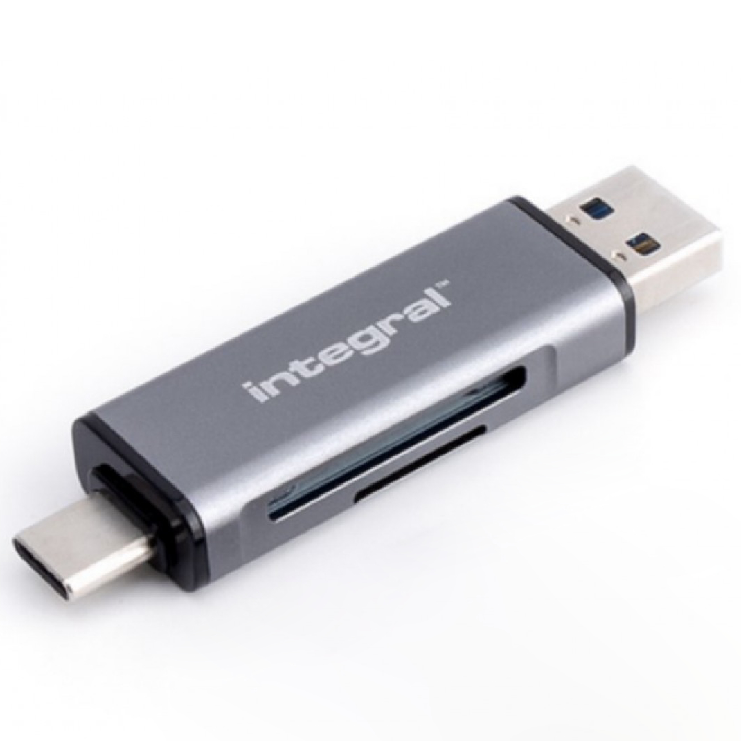 Lecteur carte mémoire USB 3.2 Type-A & C pour cartes SD et MicroSD