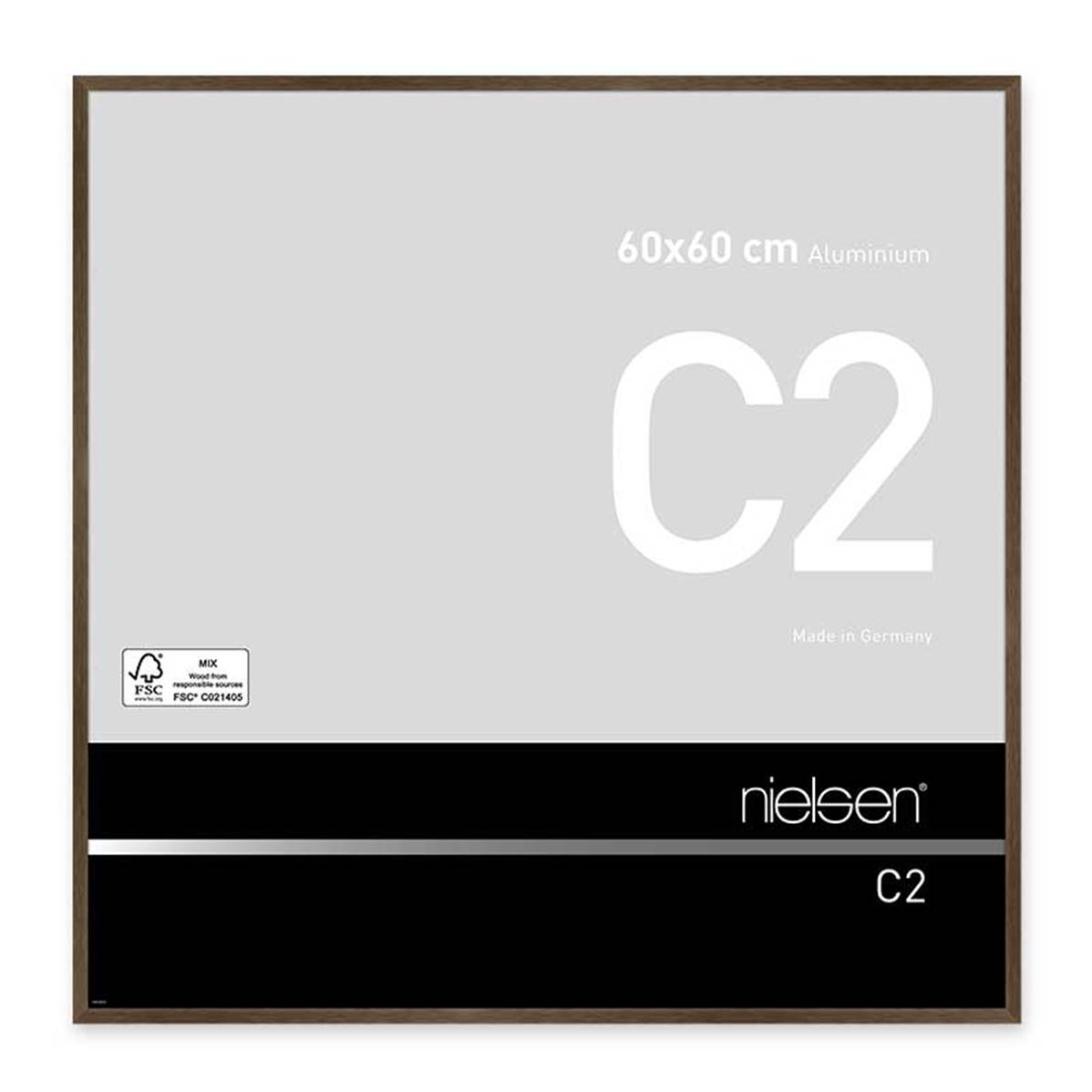 NIELSEN Cadre Photo Aluminium C2 60X60 - Ambre Mat Brossé