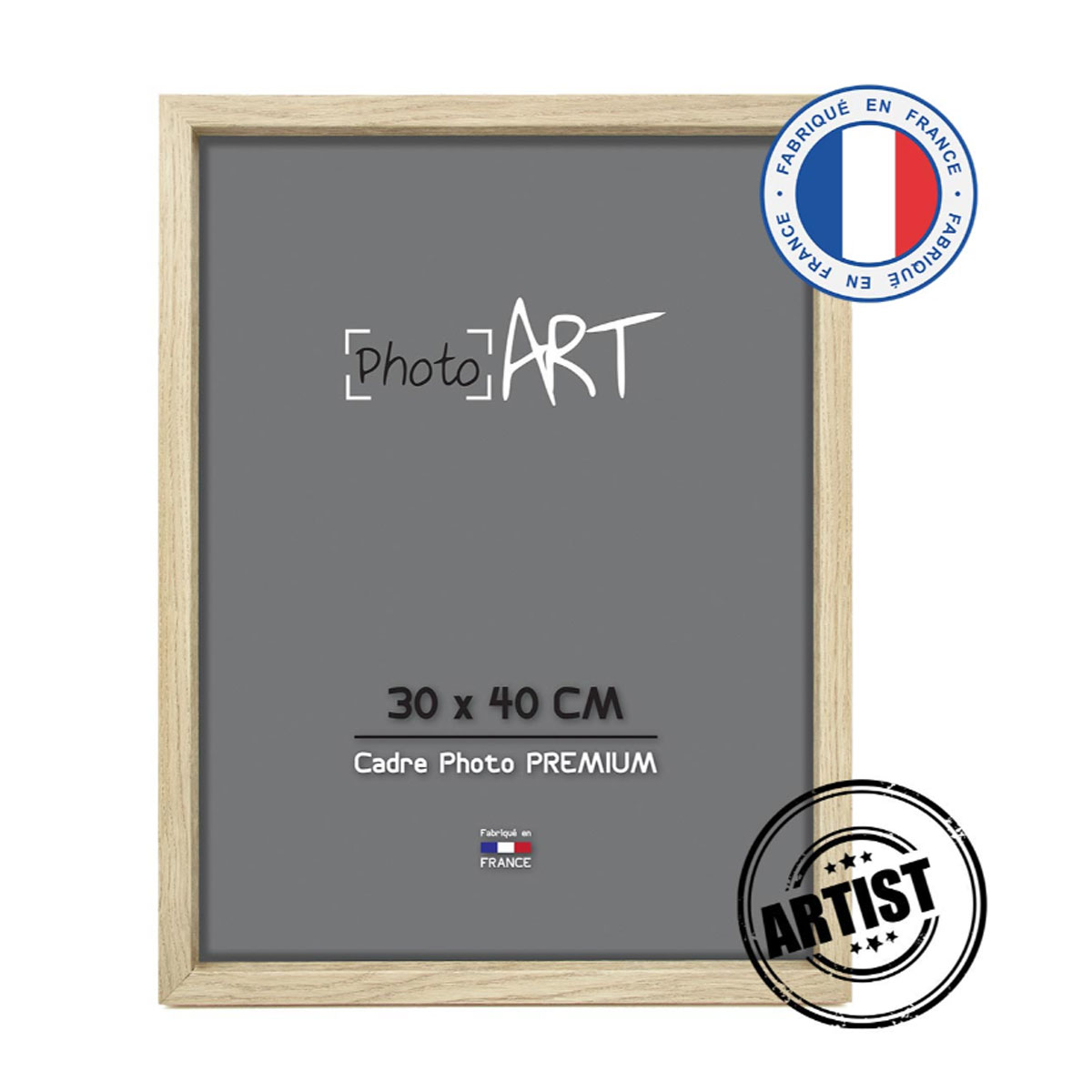 PREMIUM Artist Cadre bois 30x40 Chêne lot de 4