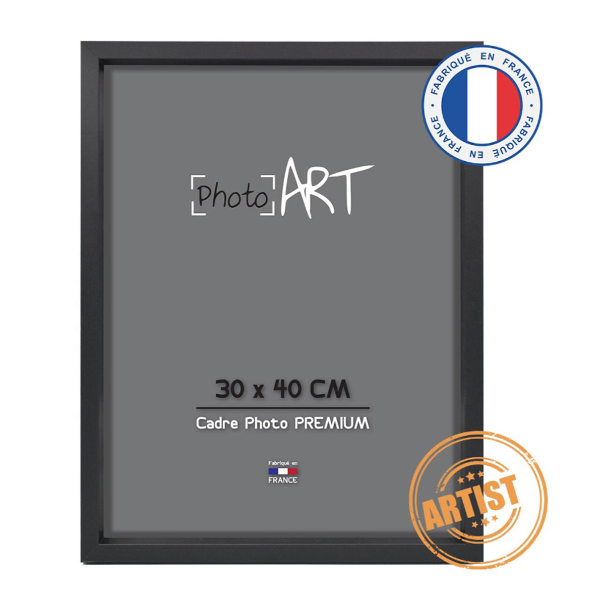 PREMIUM Artist Cadre bois 30x40 Noir lot de 4