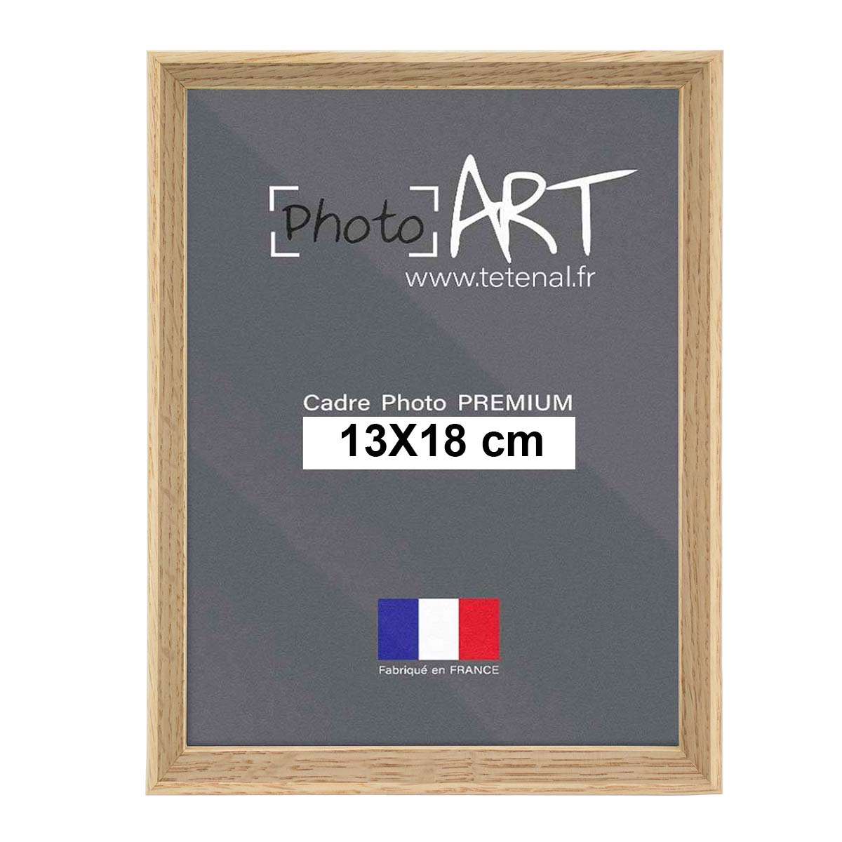 PREMIUM Cadre bois Nature  13x18 Chêne - Lot de 4