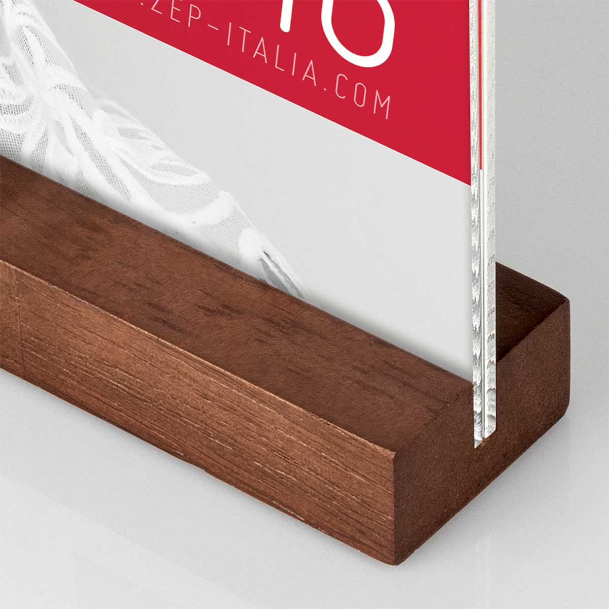 ZEP Cadre Dresda 10X15 Sur Support Bois Marron Lot de 12