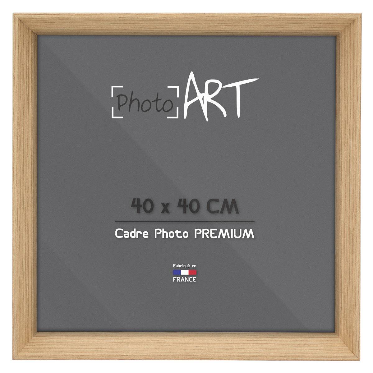 PHOTO ART PREMIUM Urban Cadre bois 40x40 Chêne lot de 4