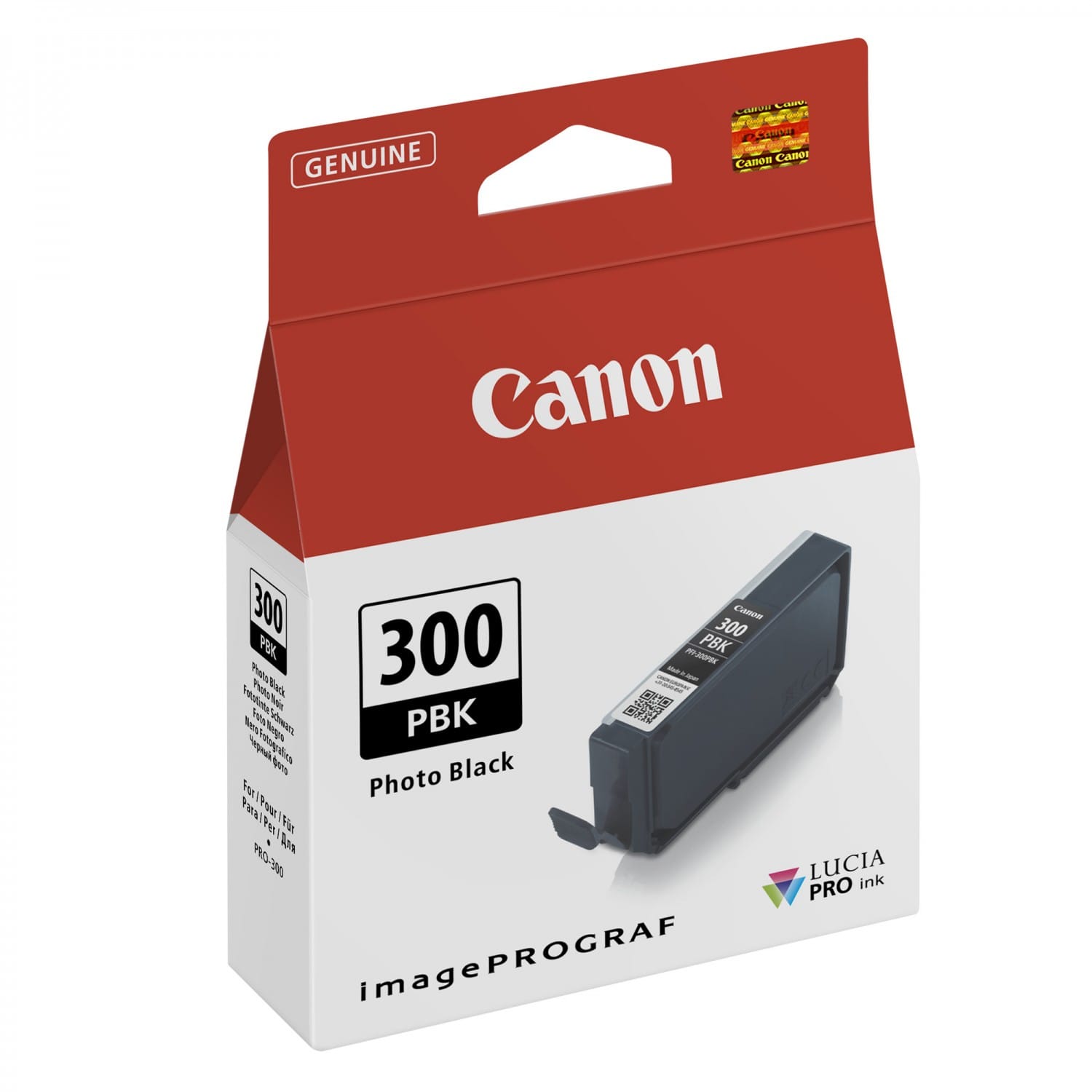 Cartouche PFI-300PBK NOIR PHOTO pour imagePROGRAF PRO-300 (14,4ml)
