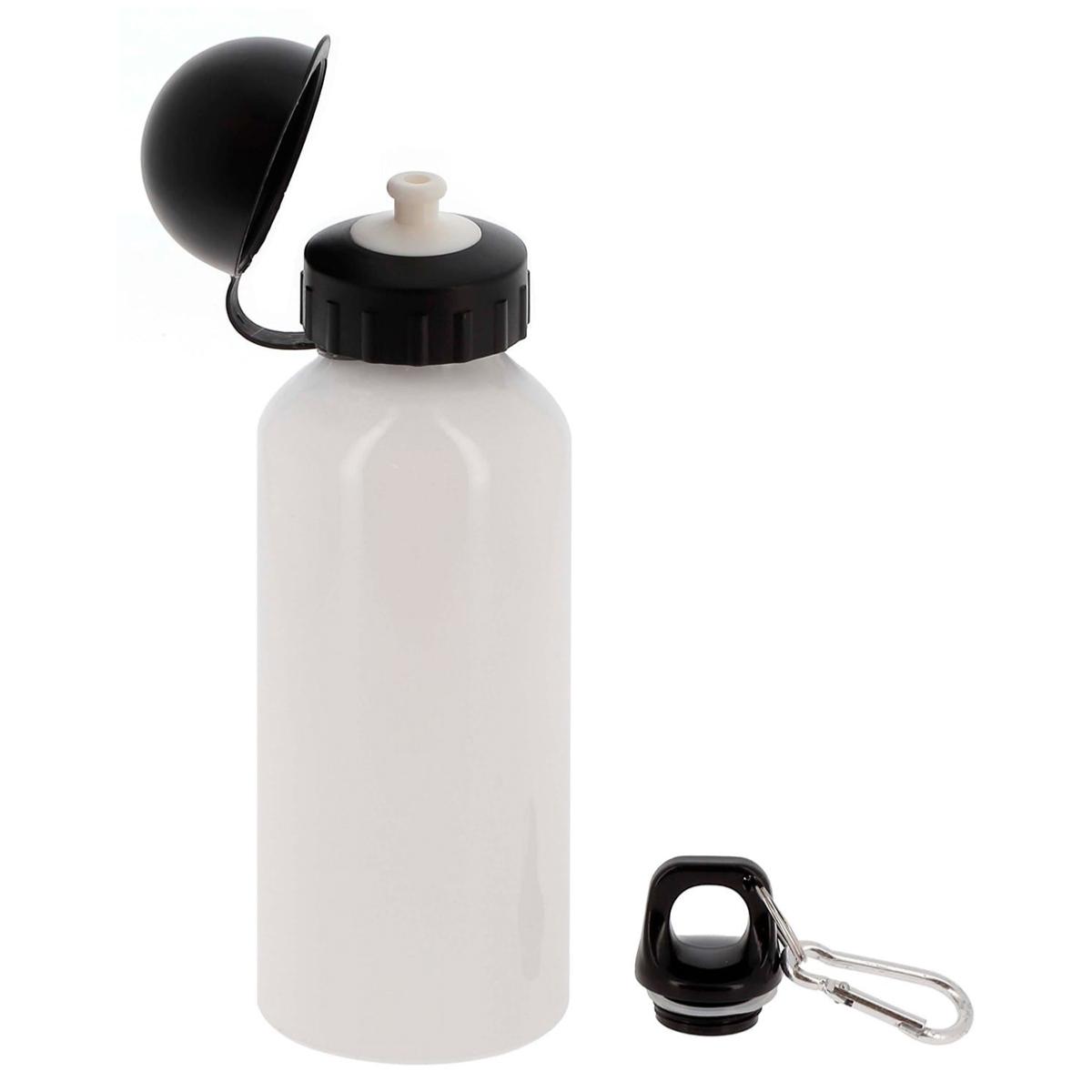Gourde en Aluminium Blanc 500ml (17oz) à sublimer - Lot de 6