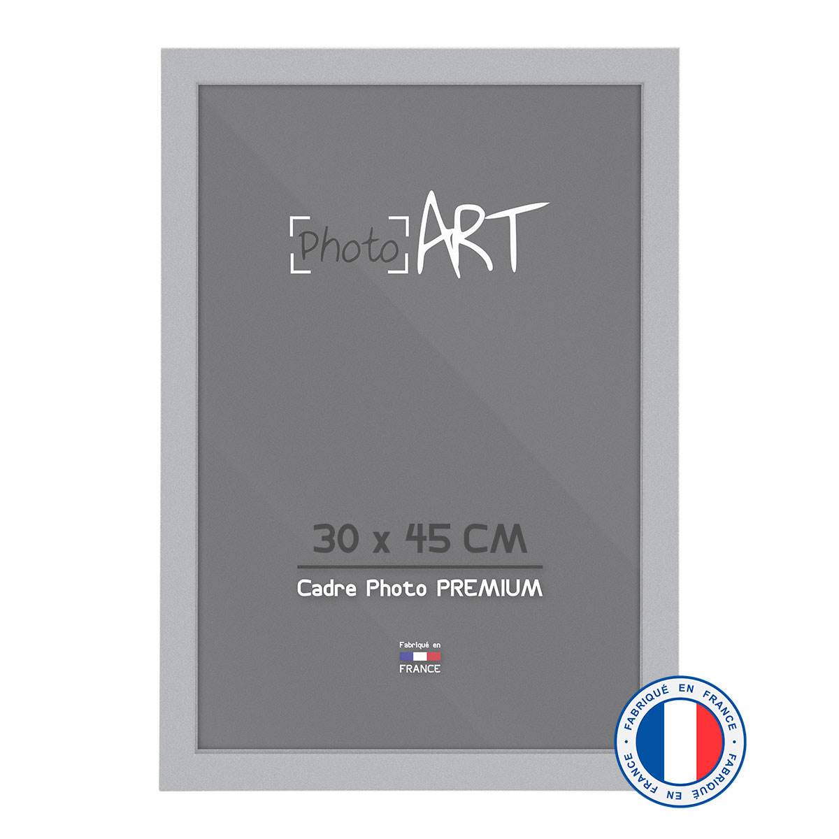 PHOTO ART PREMIUM Cadre bois 30x45 Argent lot de 4