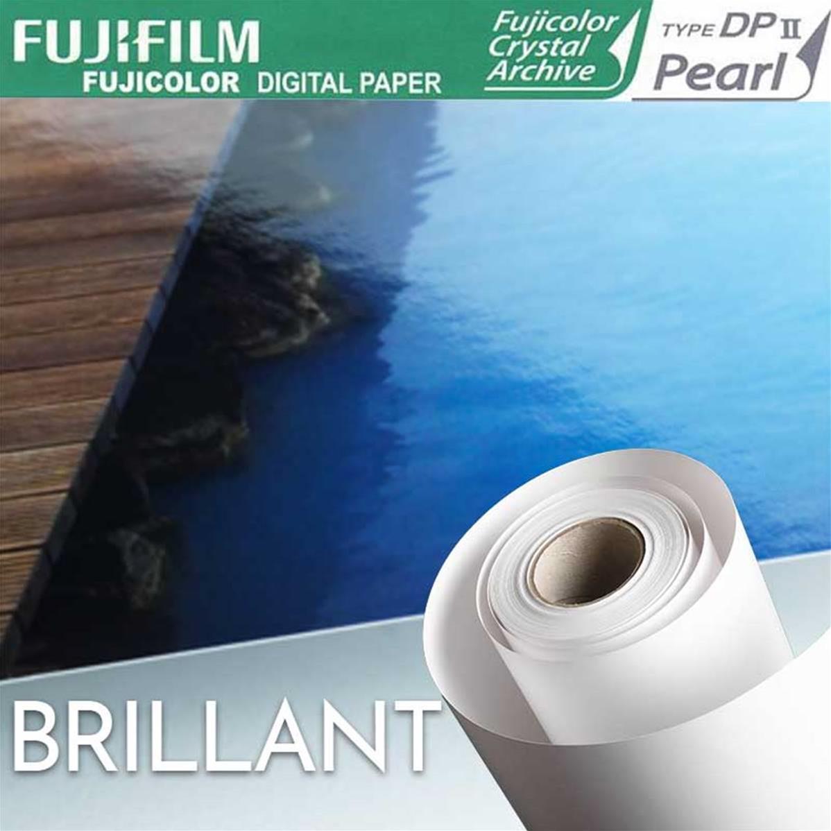 FUJIFILM Crystal Archive DPII Pearl 20,3cm x 104m Brillant 2 rouleaux