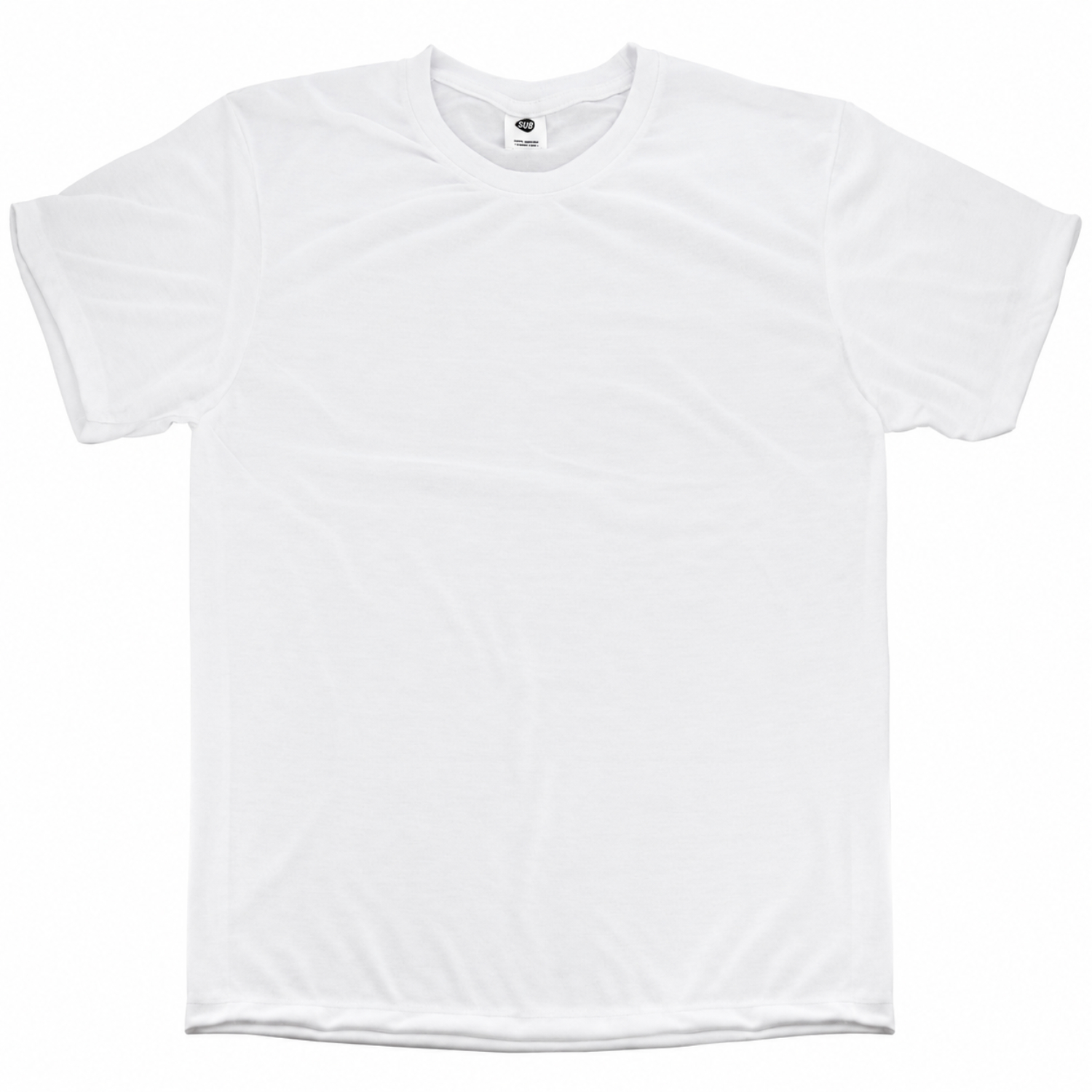 T-shirt Adulte M - Blanc - Polyester pour sublimation (Lot de 5)