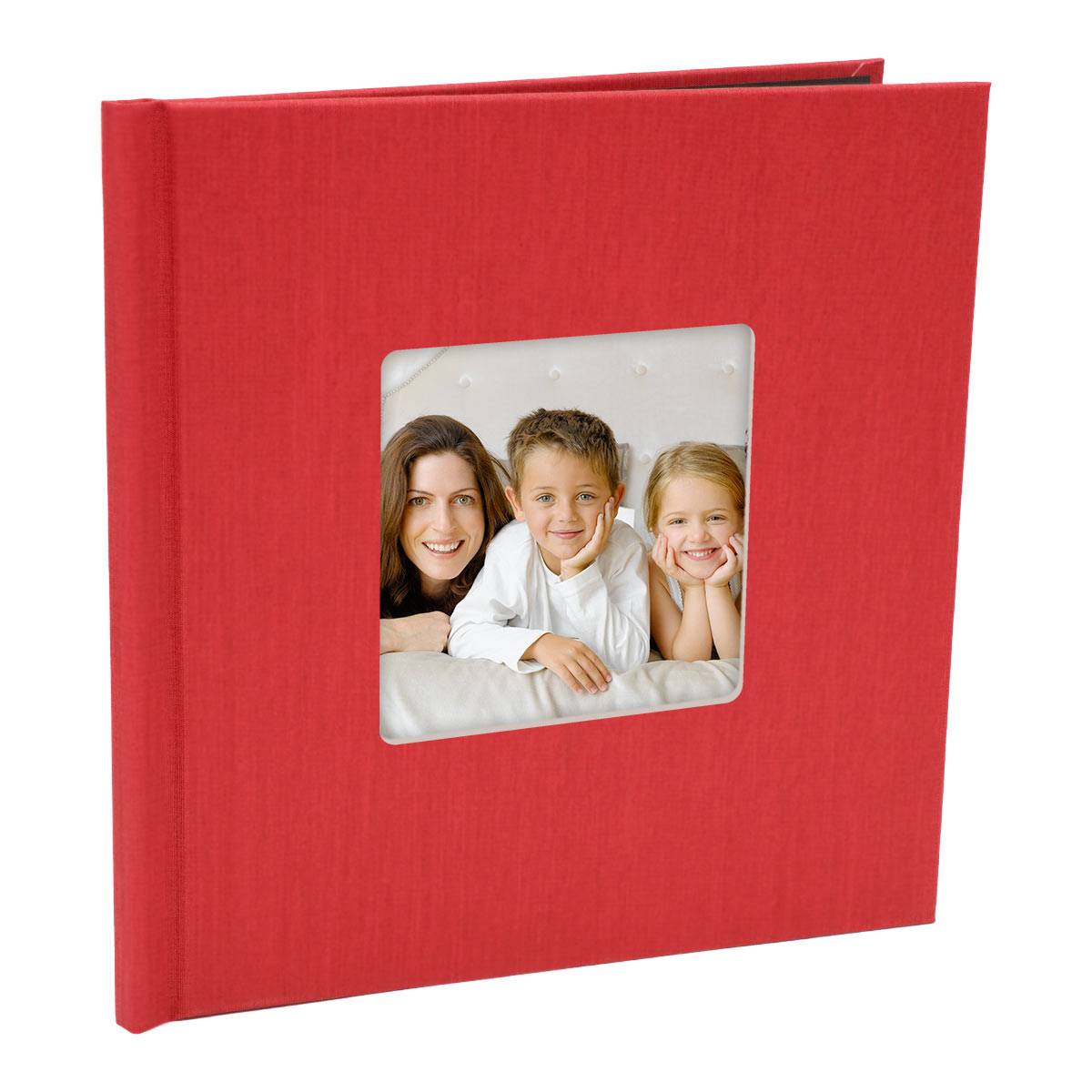 PELEMAN Couverture Cachemire rouge 20x20 avec fenêtre Lot de 10