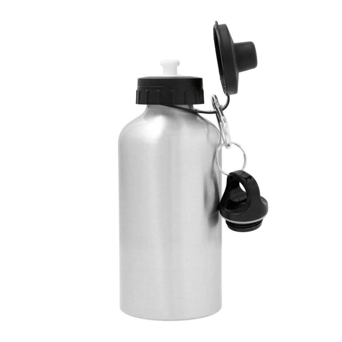 Gourde en Aluminium Gris 500ml (17oz) à sublimer - Lot de 10