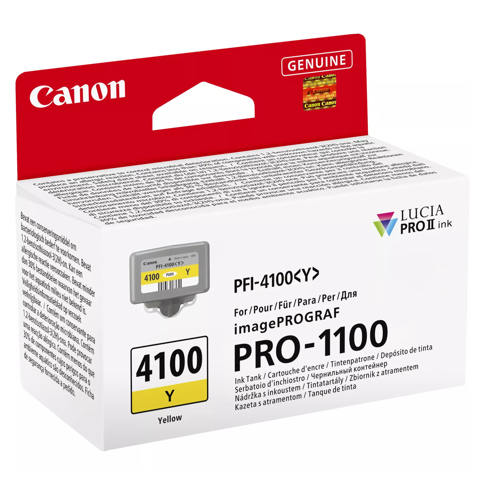 Cartouche PFI-41000Y JAUNE pour imagePROGRAF PRO-1100 (80ml)