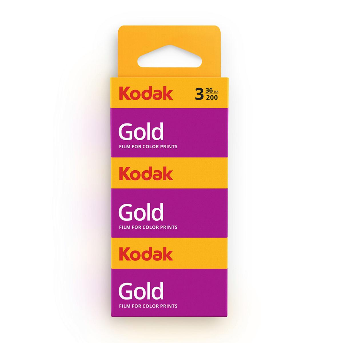 KODAK Film Gold 200 135-36 poses - Tripack Vendu par 20