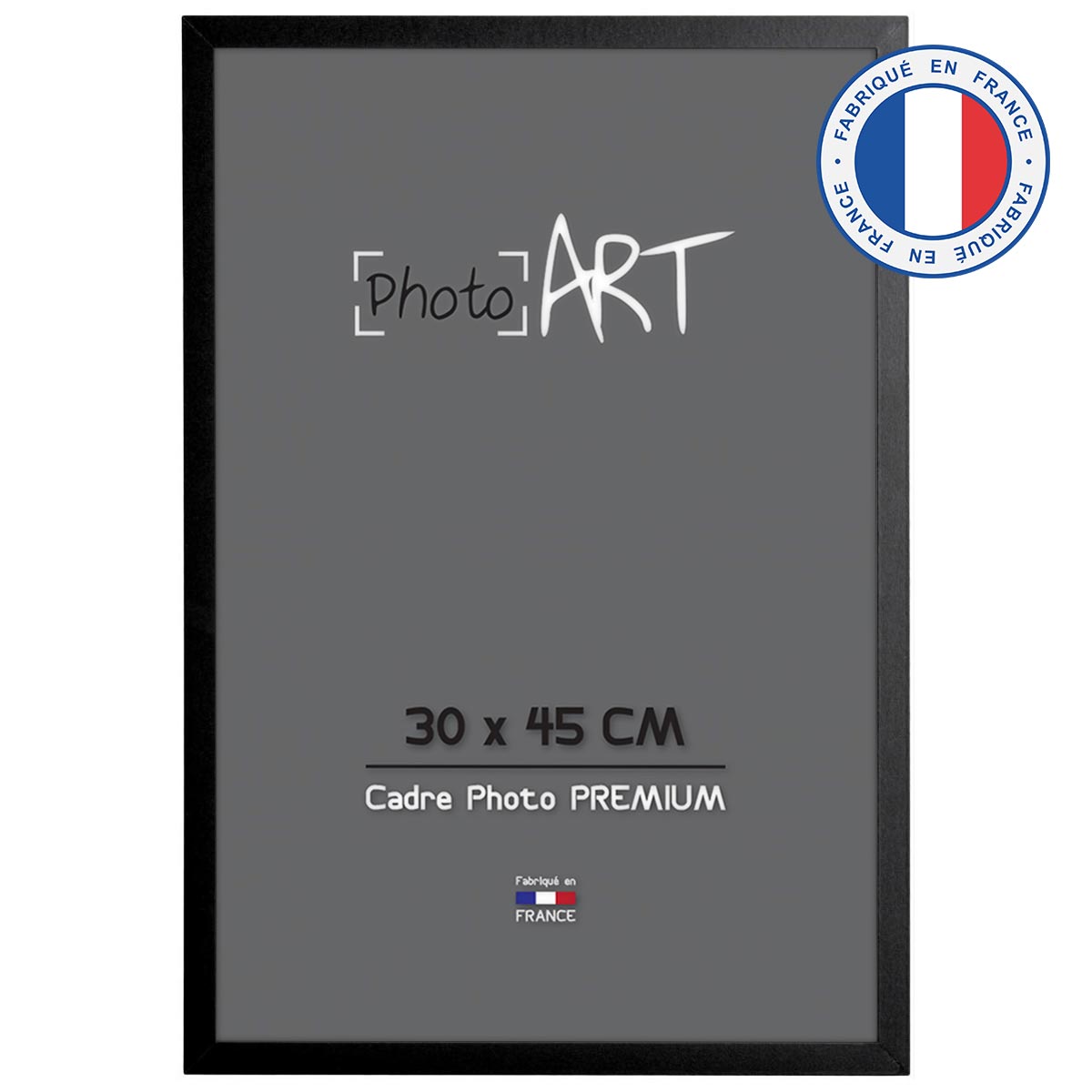 PHOTO ART PREMIUM Cadre bois 30x45 Noir lot de 4
