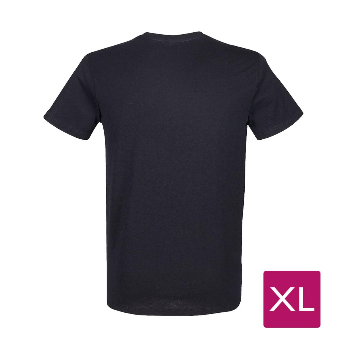 T-Shirt Noir Homme Taille XL prétraité pour impression DTG Lot de 10