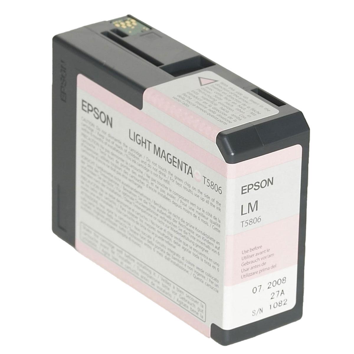 EPSON Encre T580B Vivid Magenta Clair (VLM) pour 3880 Pro 80 ml