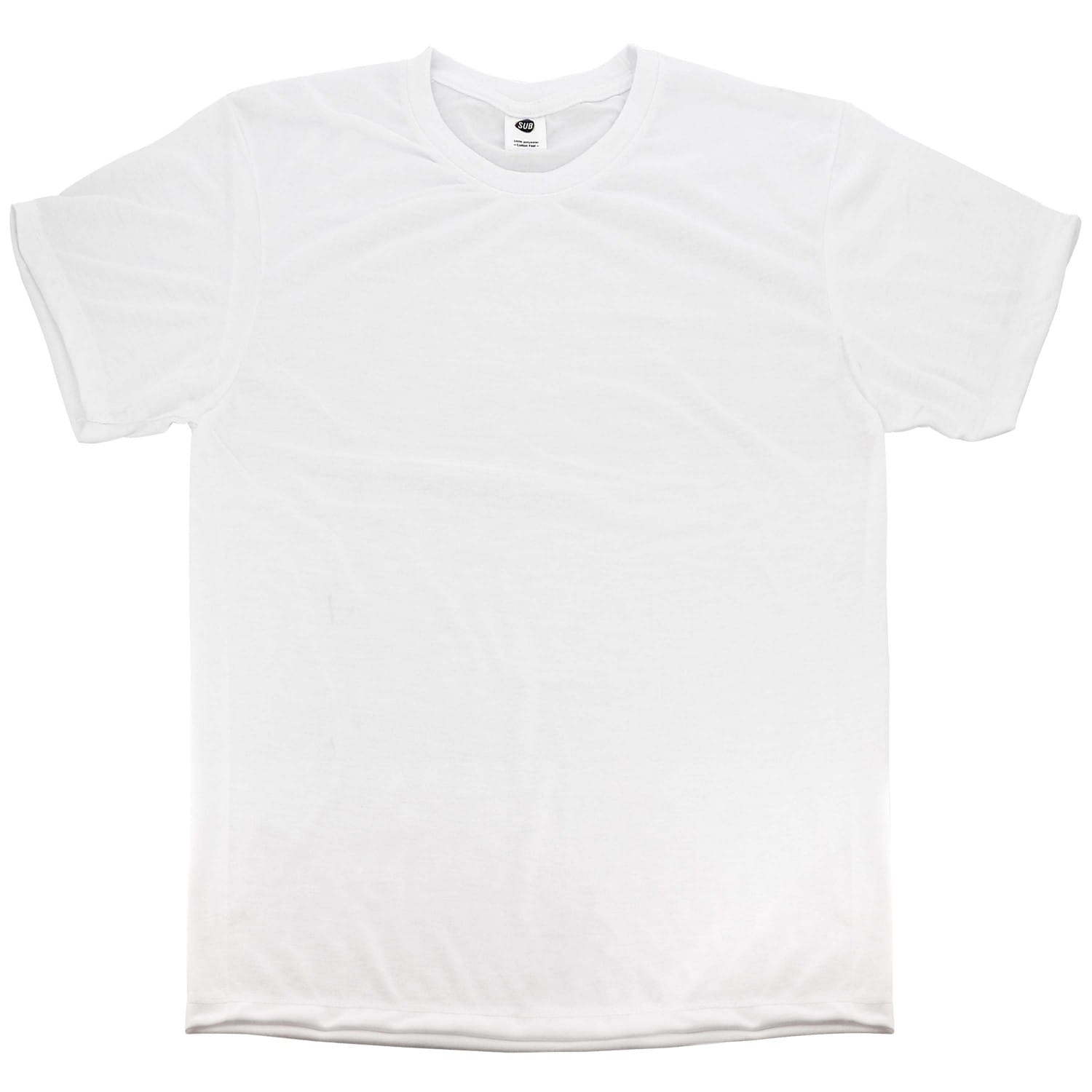 T-shirt adulte en coton blanc XL pour sublimation (l'unité)