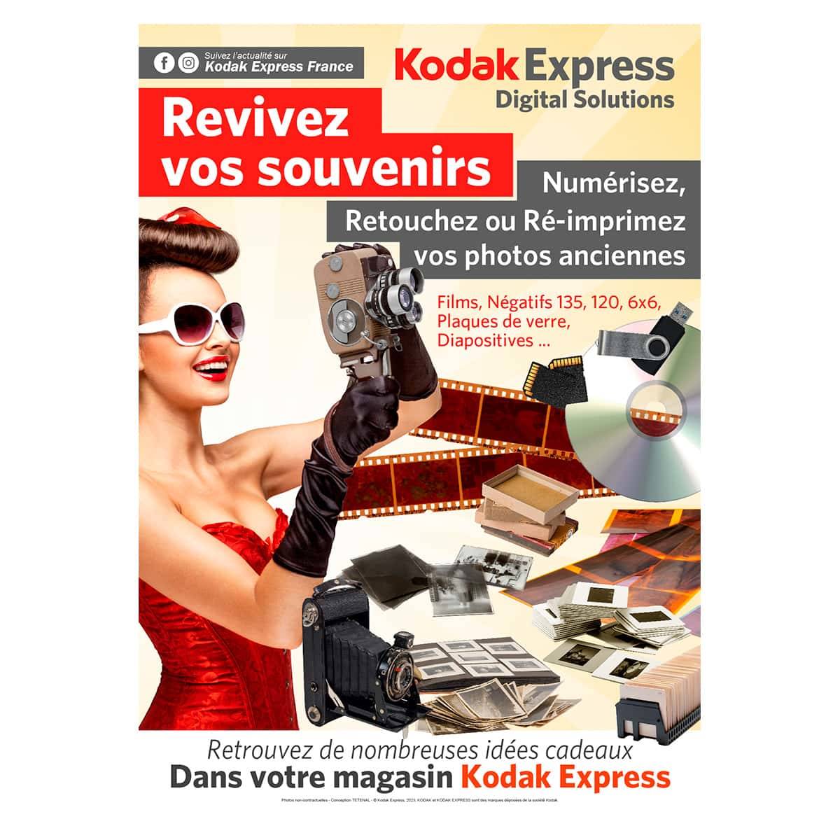 KODAK EXPRESS Poster Numérisation de photos anciennes