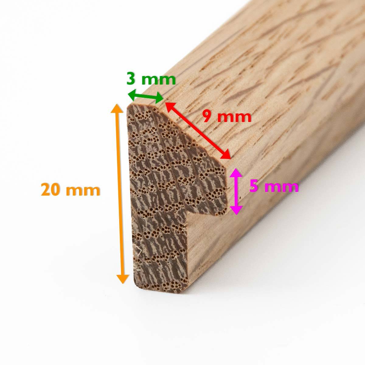 PHOTO ART PREMIUM Massif Cadre bois 13x18 Chêne lot de 4