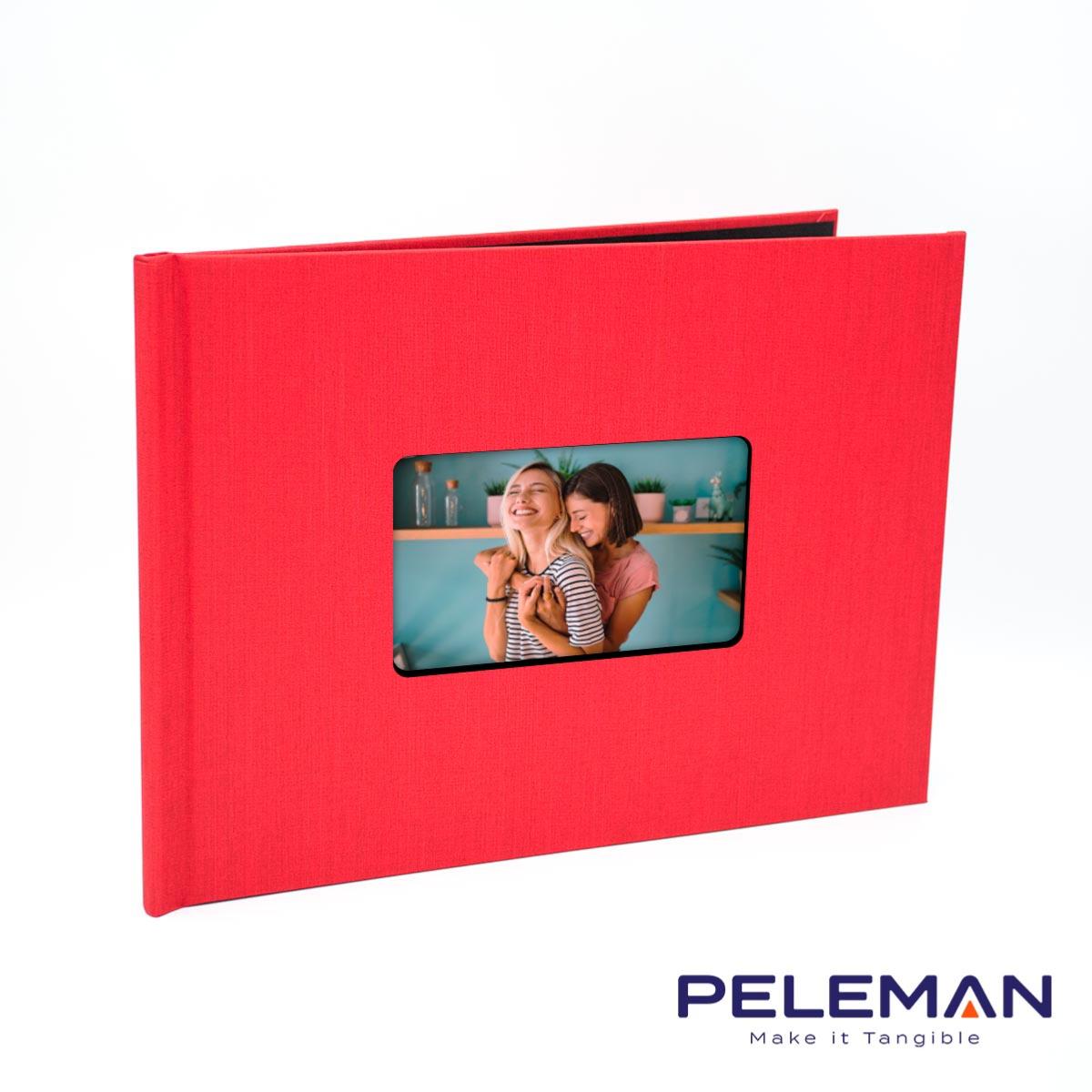 PELEMAN Couverture rouge A5 avec fenêtre pour D1000A Lot de 10