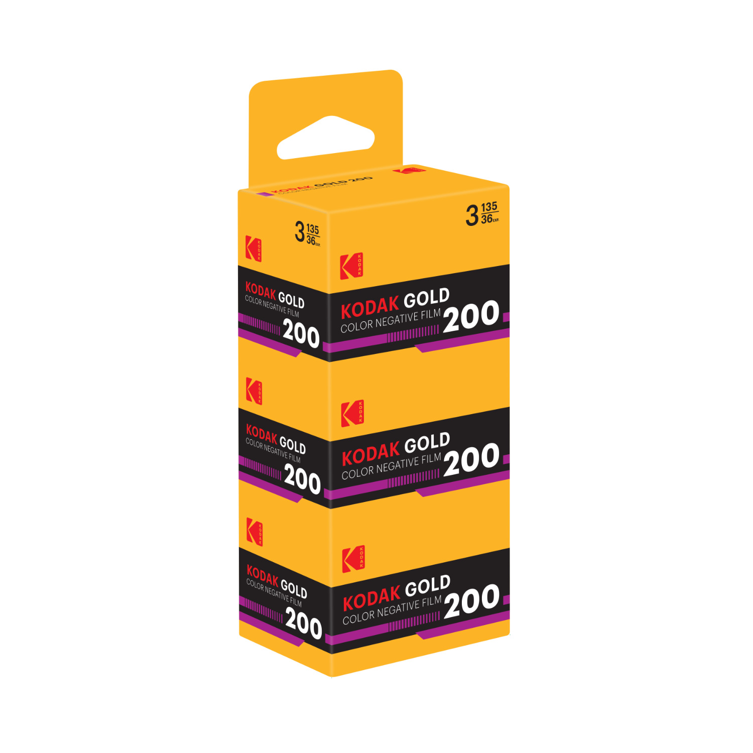Film négatif couleur Gold 200 135-36 poses - Tripack - Vendu par 20