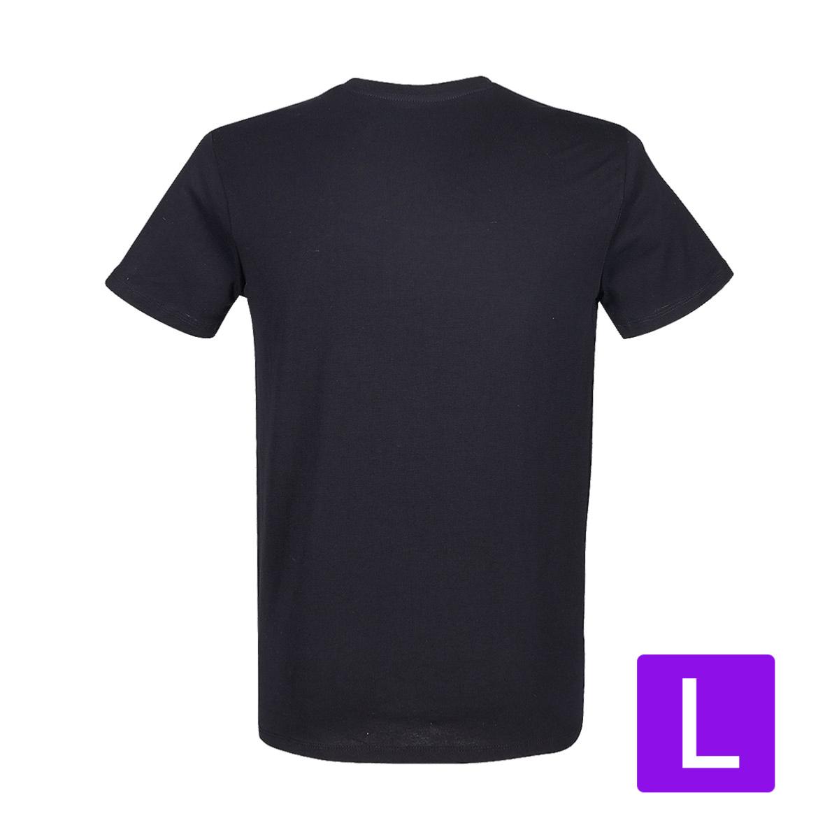 T-Shirt Noir Homme Taille L prétraité pour impression DTG Lot de 10