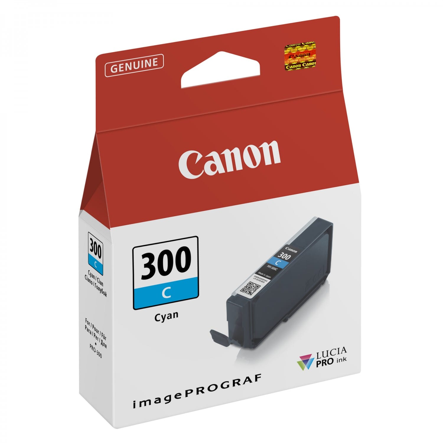 Cartouche PFI-300C CYAN pour imagePROGRAF PRO-300 (14,4ml)